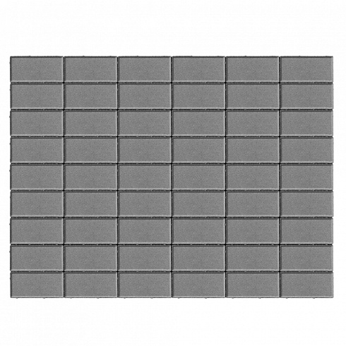 Брусчатка Braer Прямоугольник (кирпич) 200х100х40 мм Серый однослойный